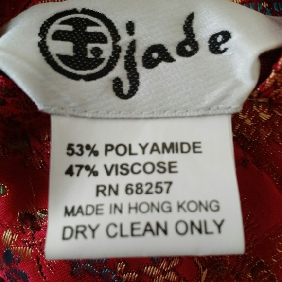 Traditional Kimono Style Asian Embroidered Gown - Picture 4 of 4